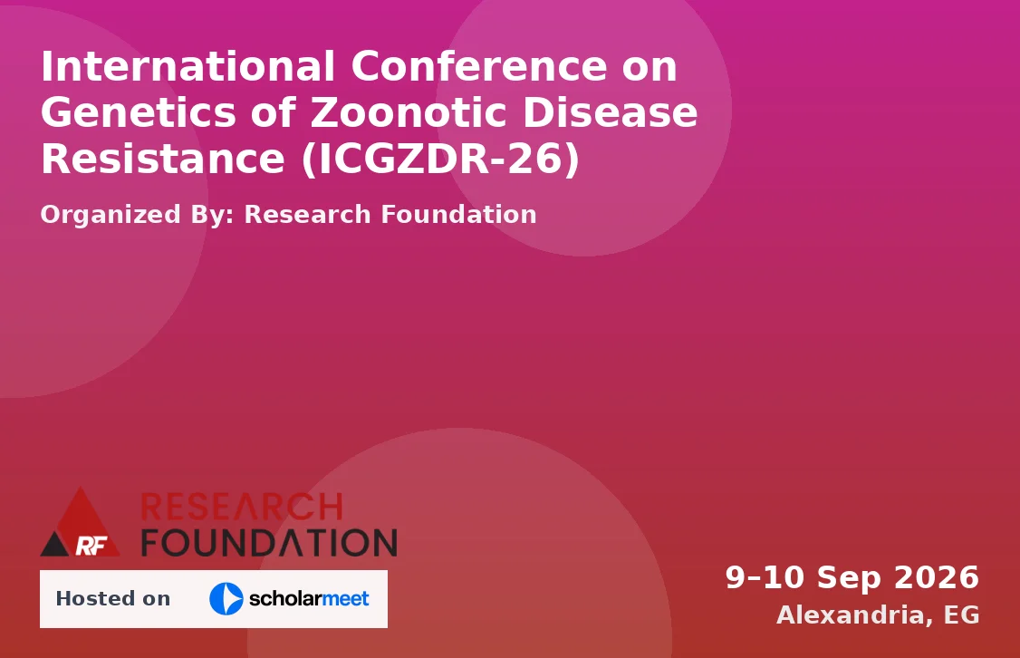 International Conference on Genetics of Zoonotic Disease Resistance (ICGZDR-26)