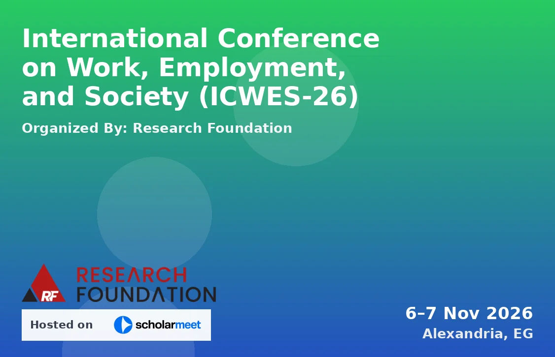 International Conference on Work, Employment, and Society (ICWES-26)