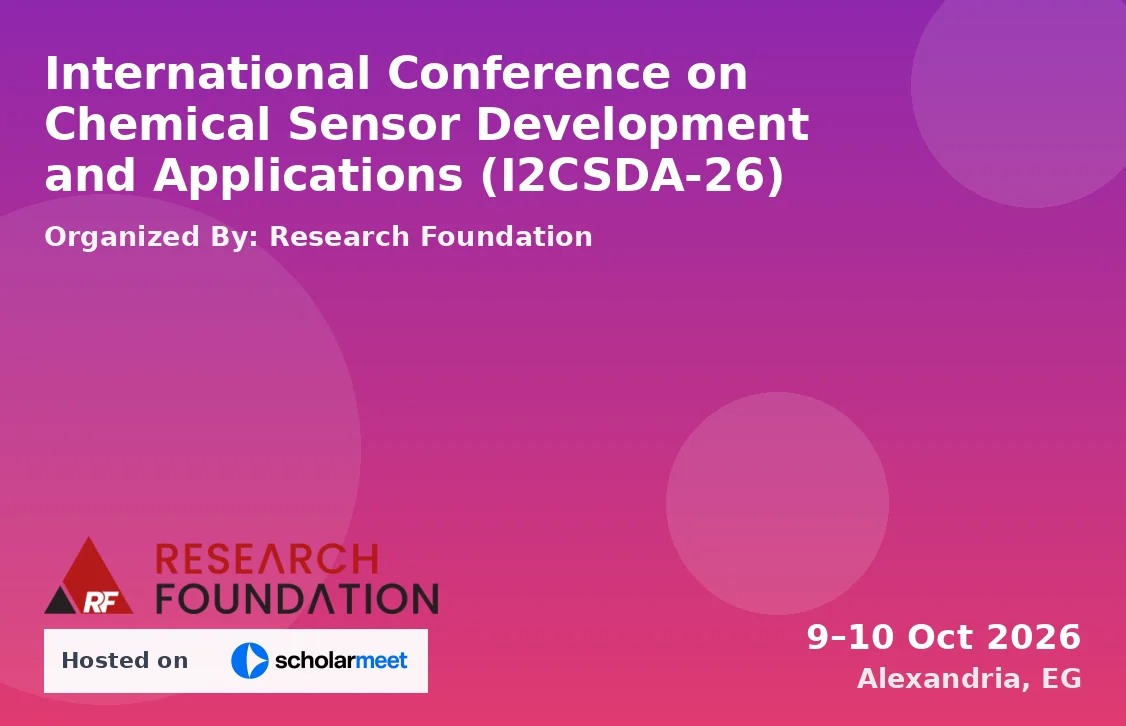 International Conference on Chemical Sensor Development and Applications (I2CSDA-26)