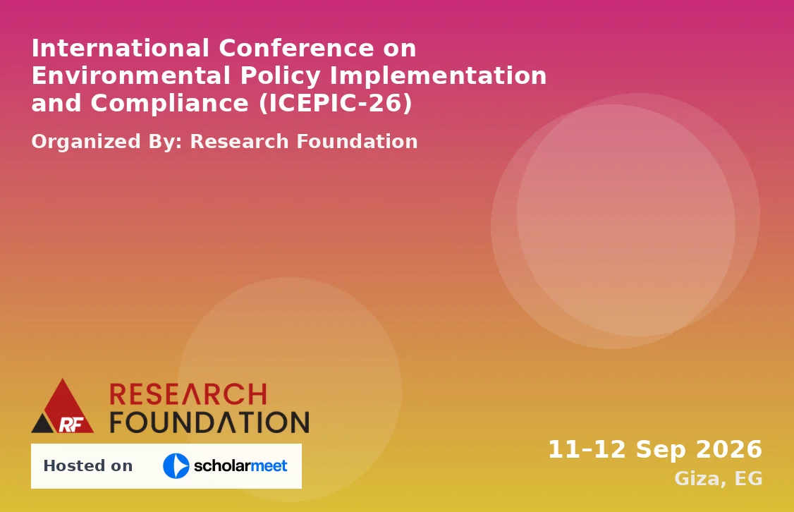International Conference on Environmental Policy Implementation and Compliance (ICEPIC-26)