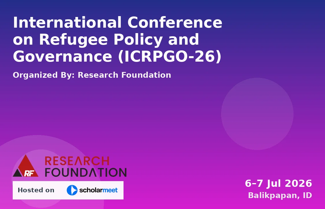 International Conference on Refugee Policy and Governance (ICRPGO-26)