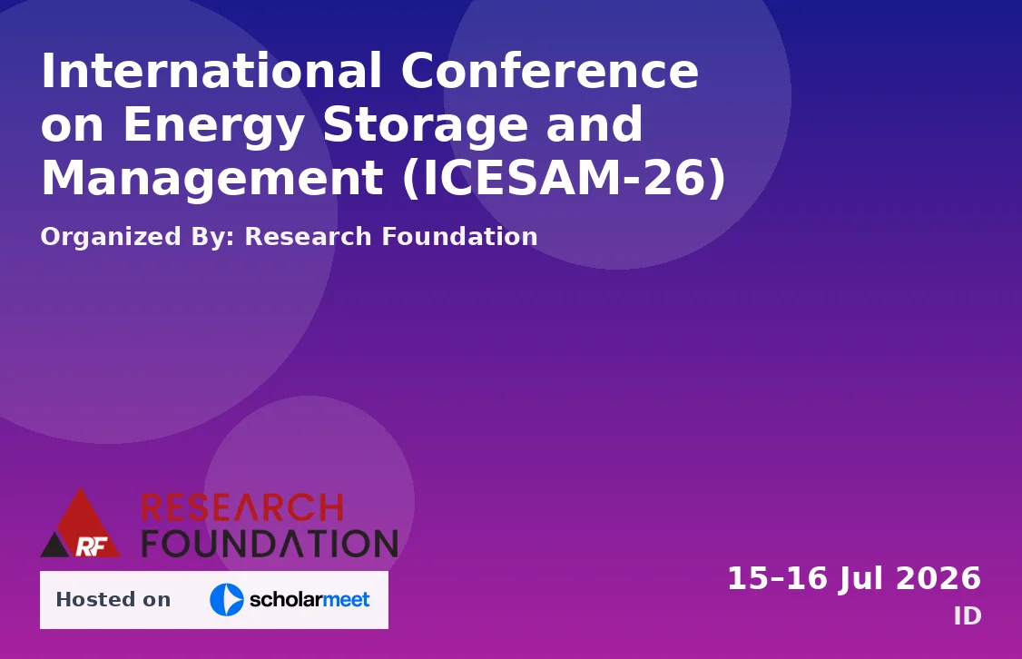 International Conference on Energy Storage and Management (ICESAM-26)