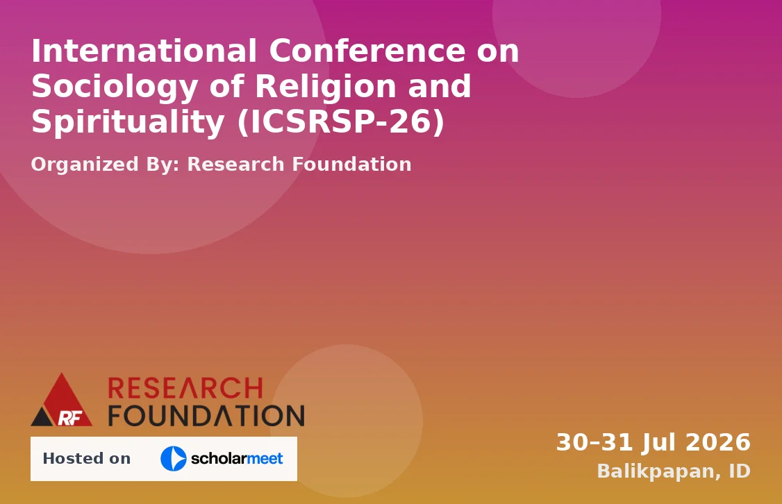 International Conference on Sociology of Religion and Spirituality (ICSRSP-26)