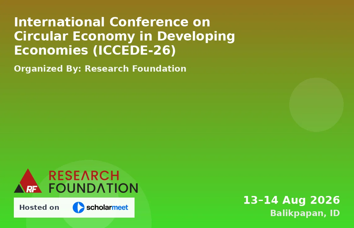International Conference on Circular Economy in Developing Economies (ICCEDE-26)