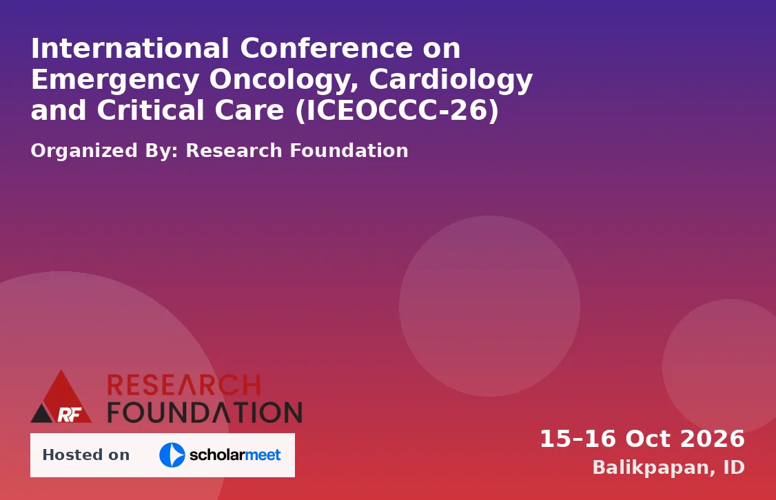 International Conference on Emergency Oncology, Cardiology and Critical Care (ICEOCCC-26)