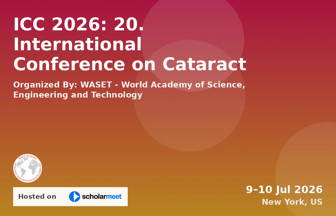 ICC 2026: 20. International Conference on Cataract