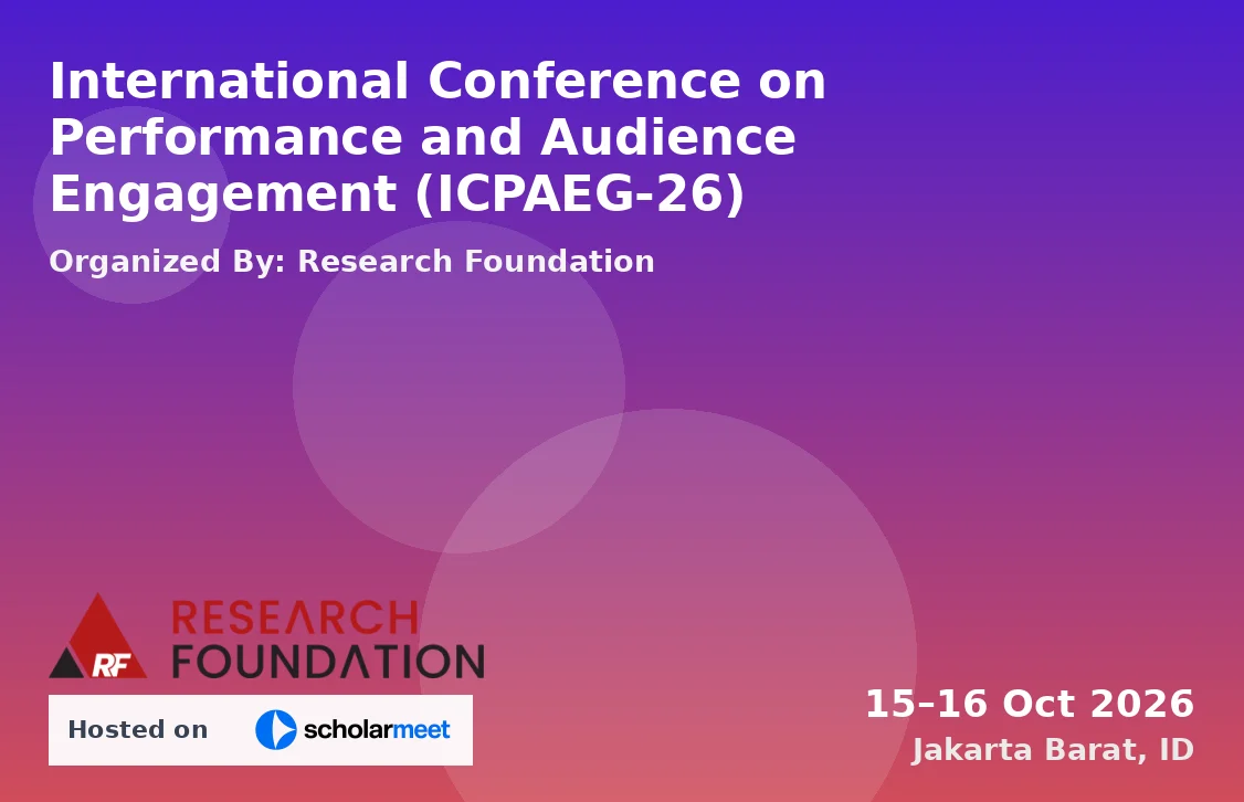 International Conference on Performance and Audience Engagement (ICPAEG-26)