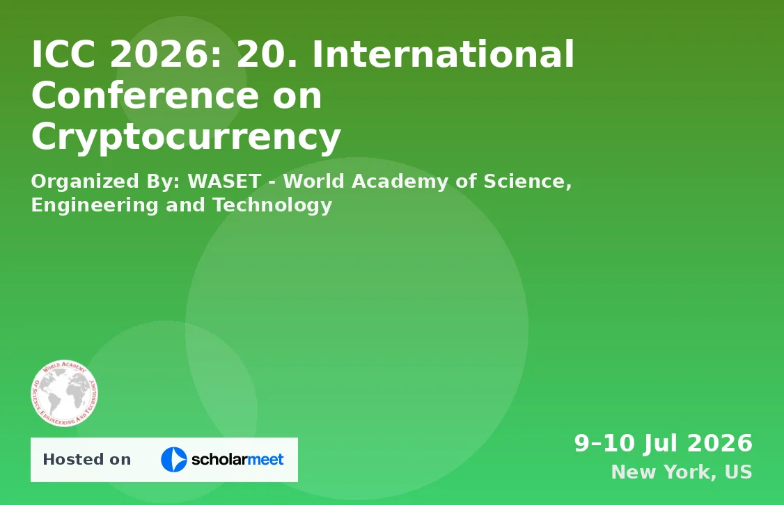ICC 2026: 20. International Conference on Cryptocurrency