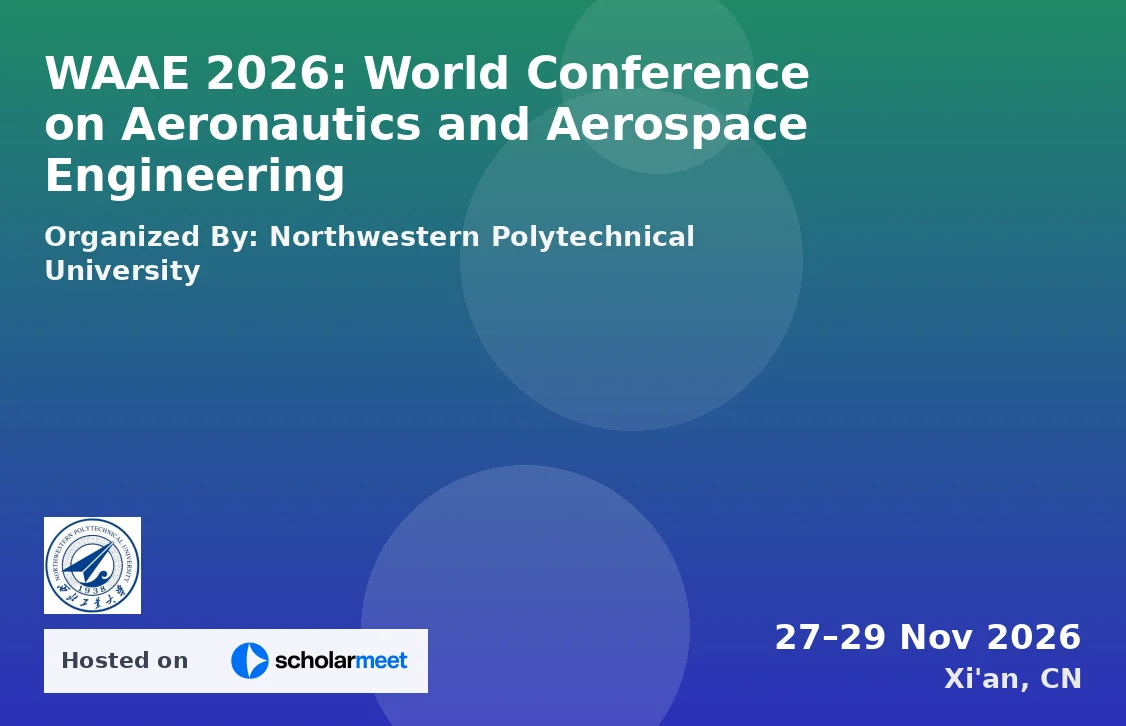 WAAE 2026: World Conference on Aeronautics and Aerospace Engineering