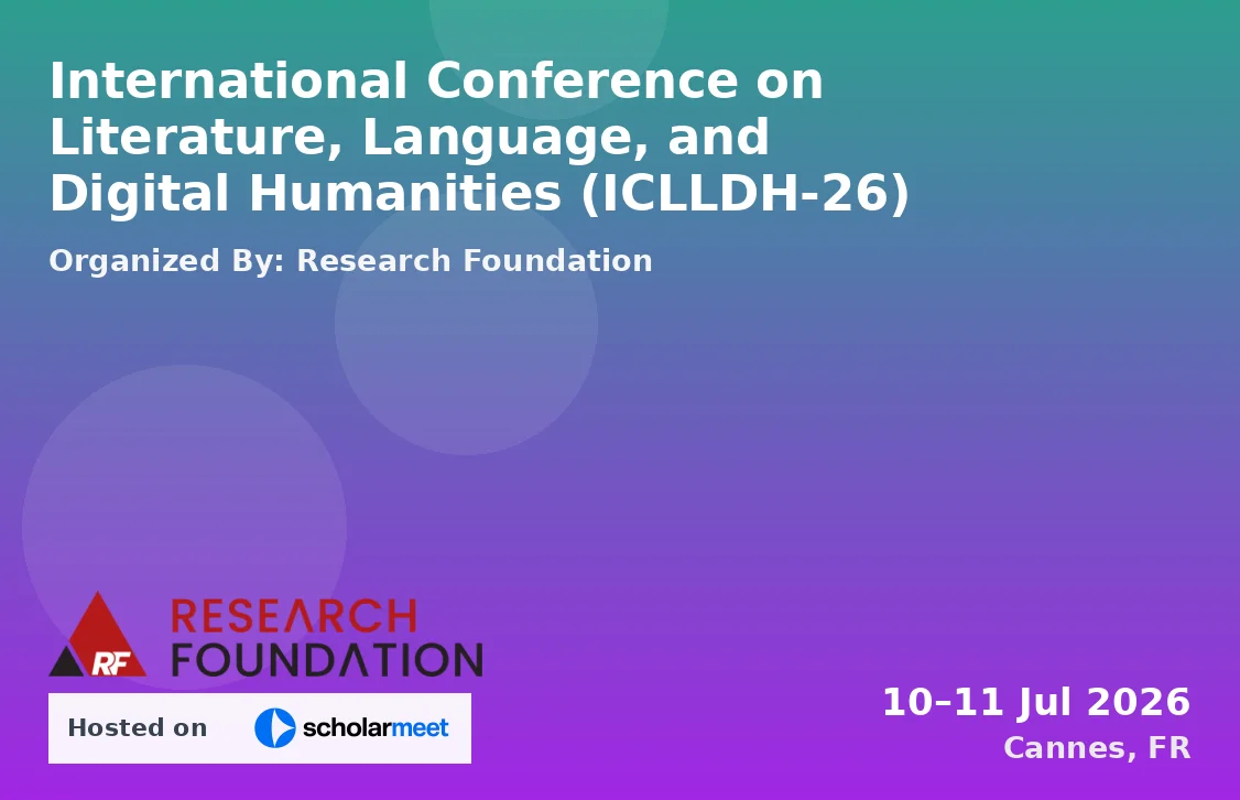 International Conference on Literature, Language, and Digital Humanities (ICLLDH-26)
