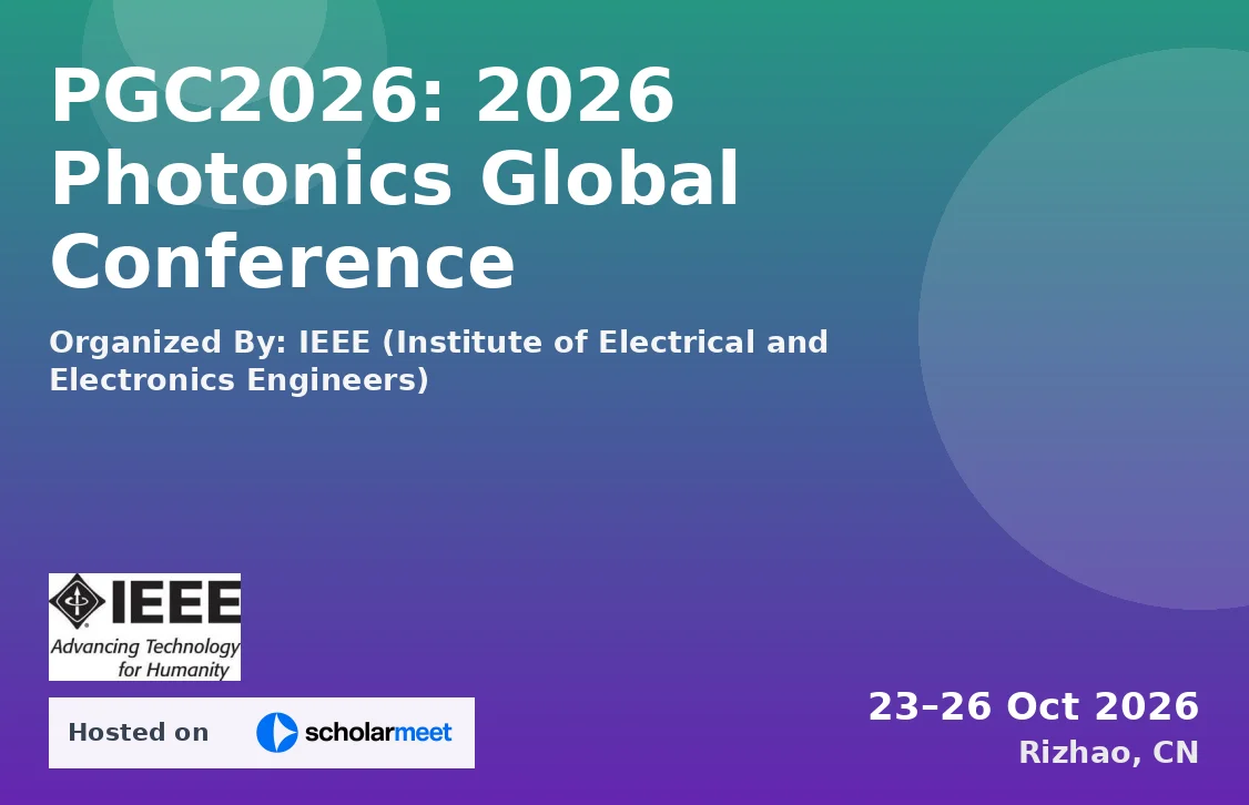 PGC2026: 2026 Photonics Global Conference