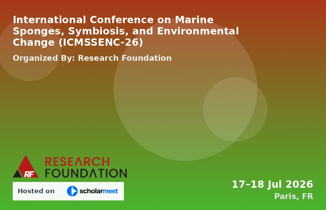 International Conference on Marine Sponges, Symbiosis, and Environmental Change (ICMSSENC-26)
