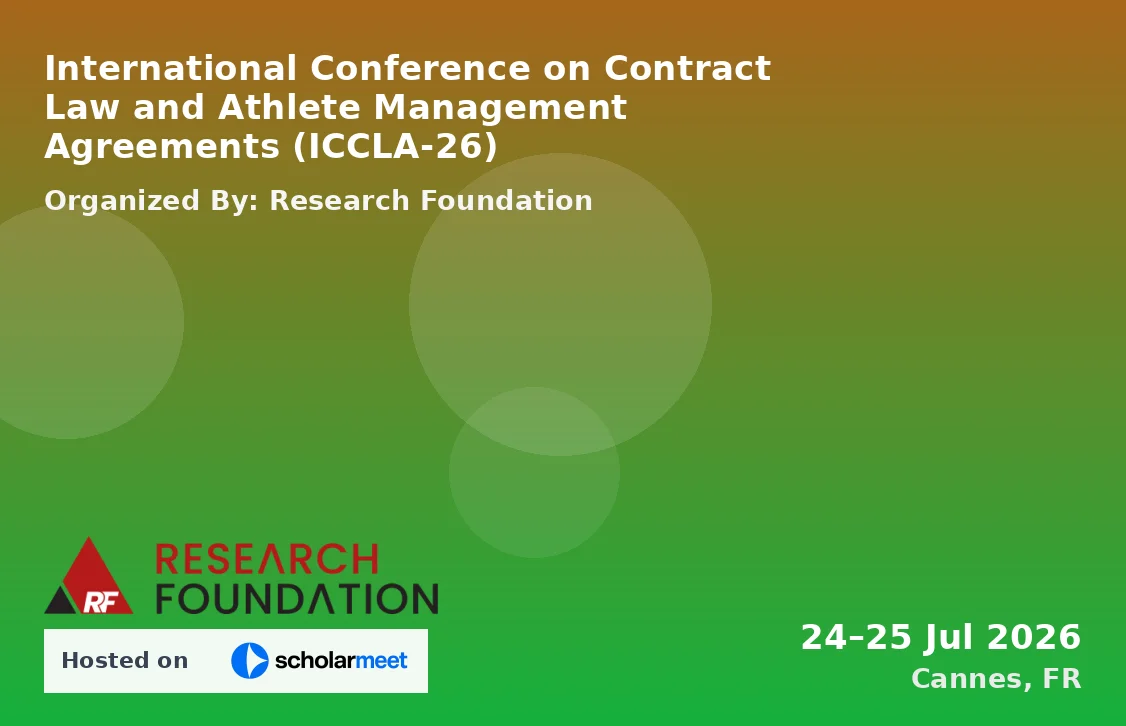 International Conference on Contract Law and Athlete Management Agreements (ICCLA-26)