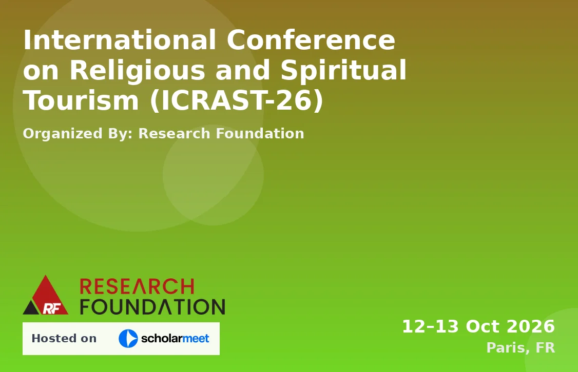 International Conference on Religious and Spiritual Tourism (ICRAST-26)