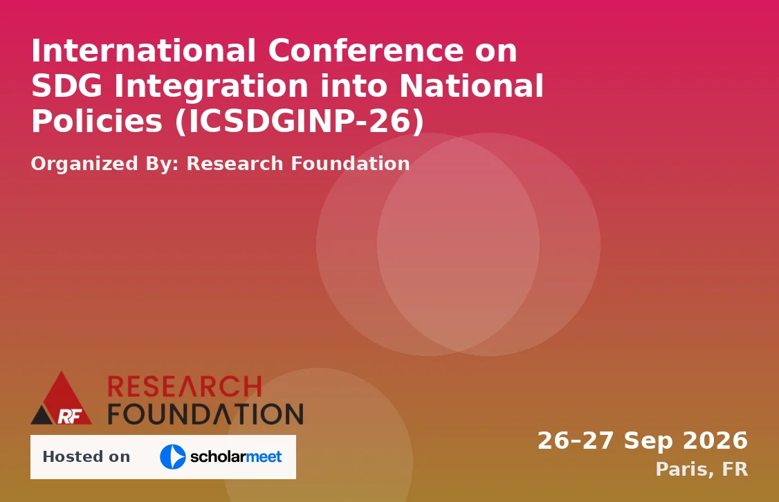International Conference on SDG Integration into National Policies (ICSDGINP-26)