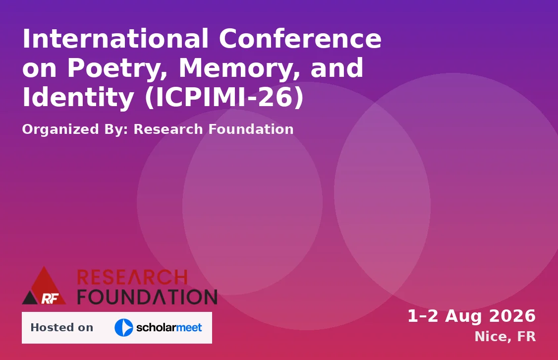 International Conference on Poetry, Memory, and Identity (ICPIMI-26)