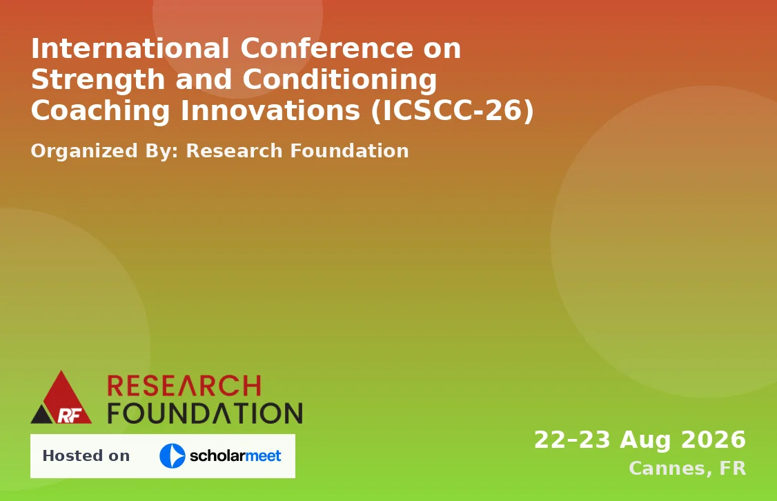 International Conference on Strength and Conditioning Coaching Innovations (ICSCC-26)