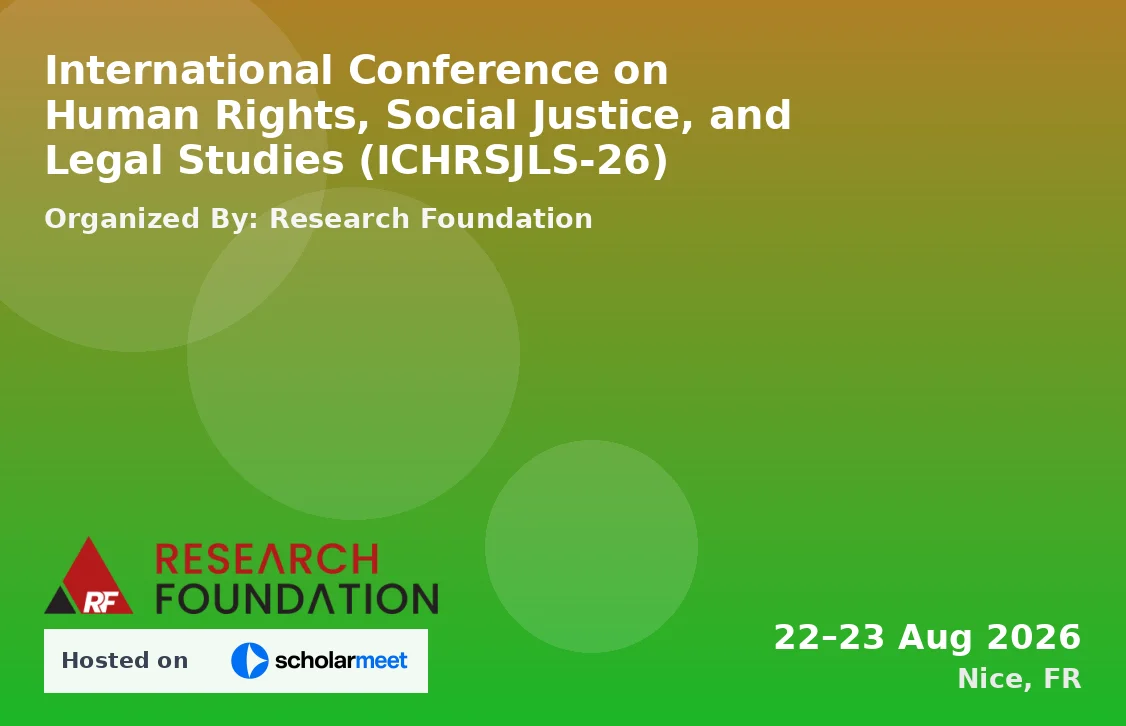 International Conference on Human Rights, Social Justice, and Legal Studies (ICHRSJLS-26)