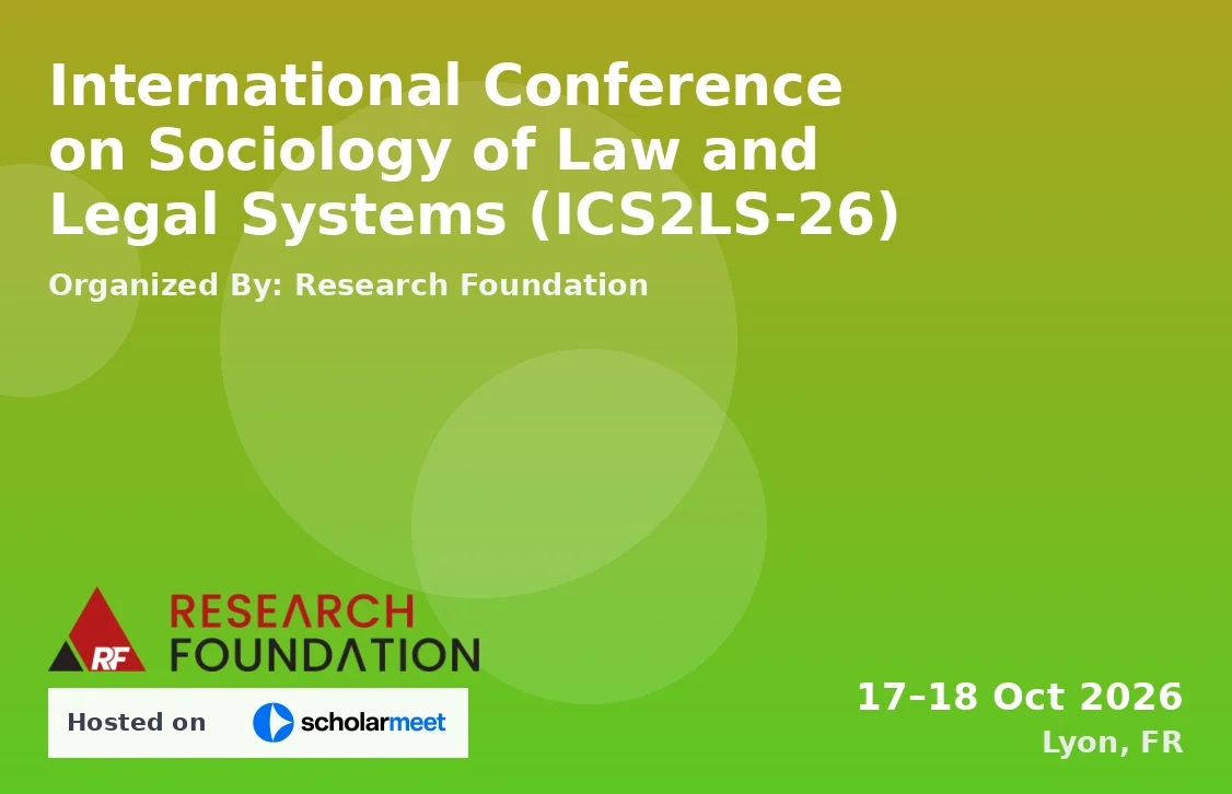 International Conference on Sociology of Law and Legal Systems (ICS2LS-26)