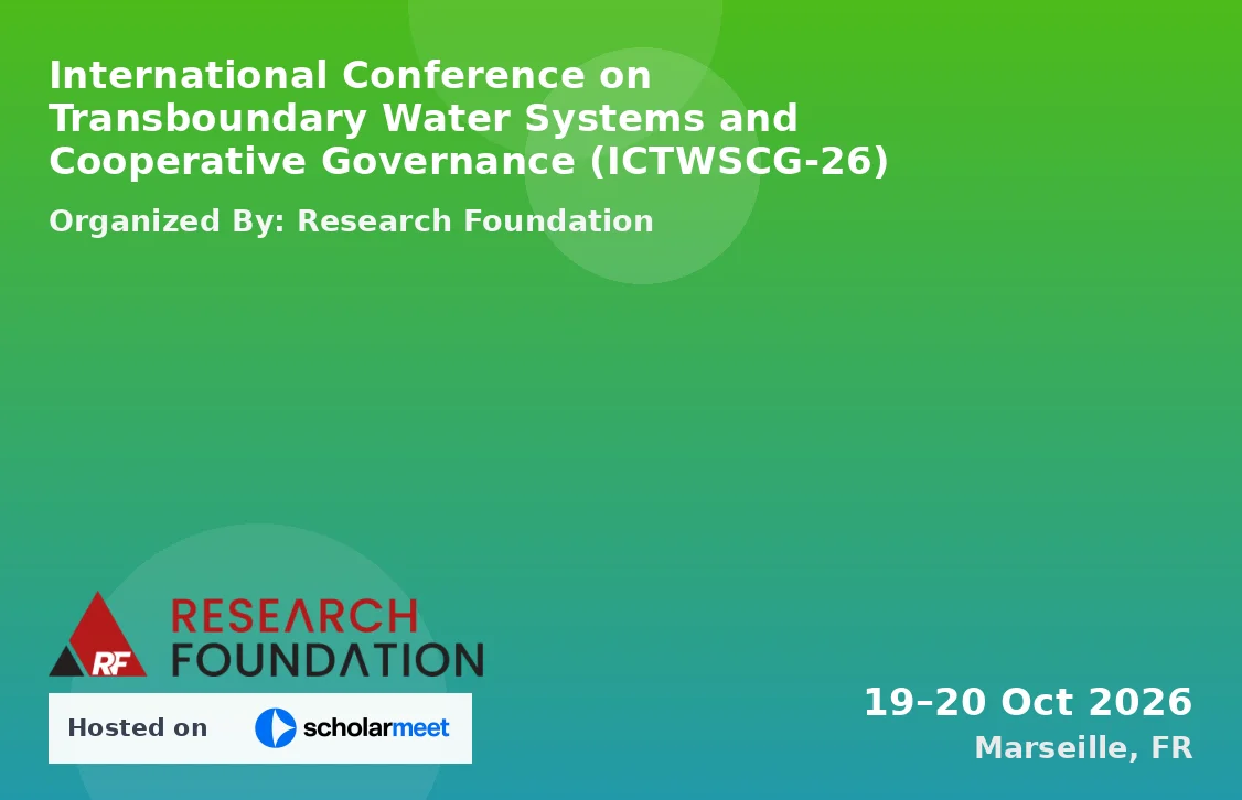 International Conference on Transboundary Water Systems and Cooperative Governance (ICTWSCG-26)