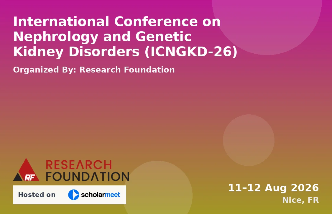 International Conference on Nephrology and Genetic Kidney Disorders (ICNGKD-26)
