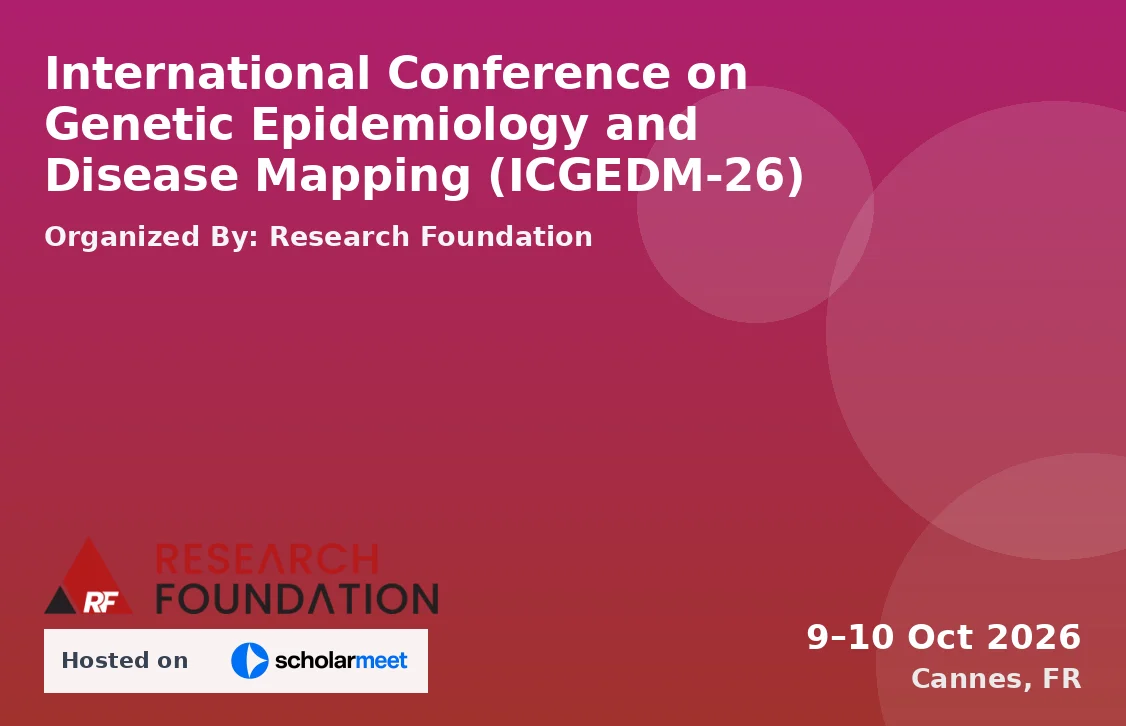 International Conference on Genetic Epidemiology and Disease Mapping (ICGEDM-26)