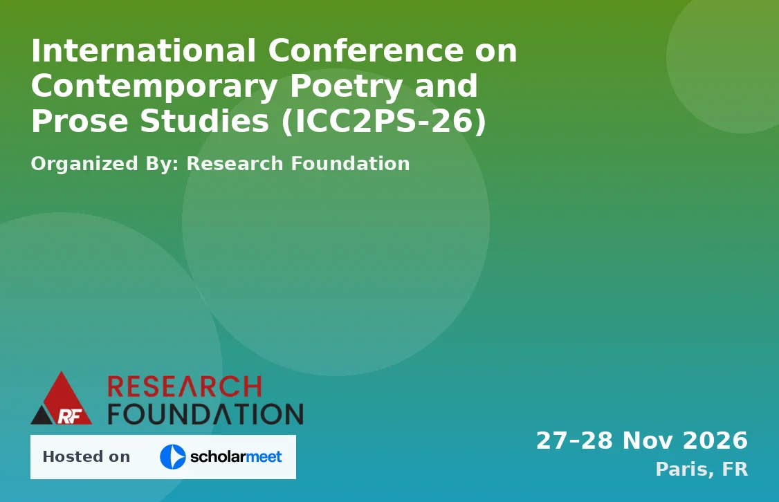 International Conference on Contemporary Poetry and Prose Studies (ICC2PS-26)