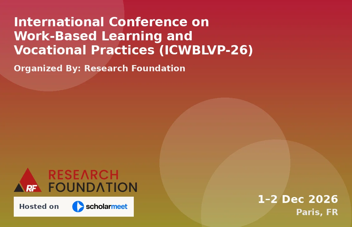 International Conference on Work-Based Learning and Vocational Practices (ICWBLVP-26)