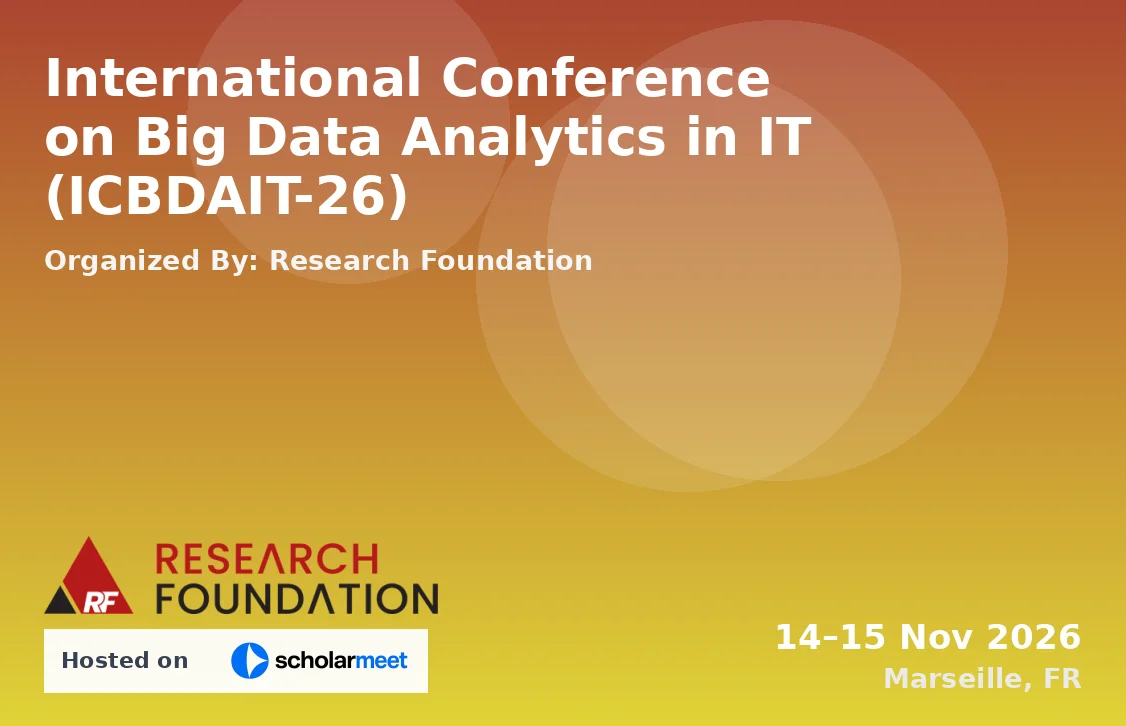 International Conference on Big Data Analytics in IT (ICBDAIT-26)
