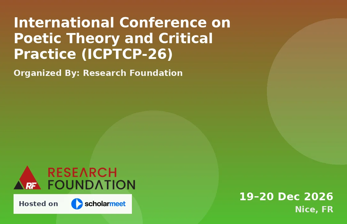 International Conference on Poetic Theory and Critical Practice (ICPTCP-26)