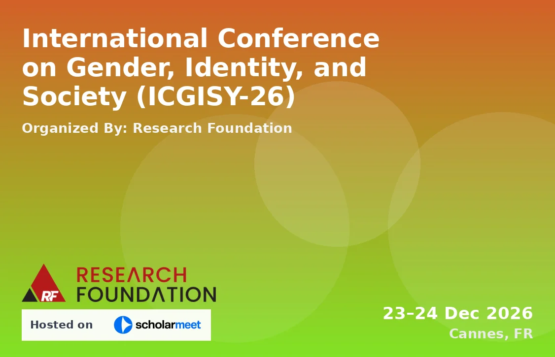 International Conference on Gender, Identity, and Society (ICGISY-26)