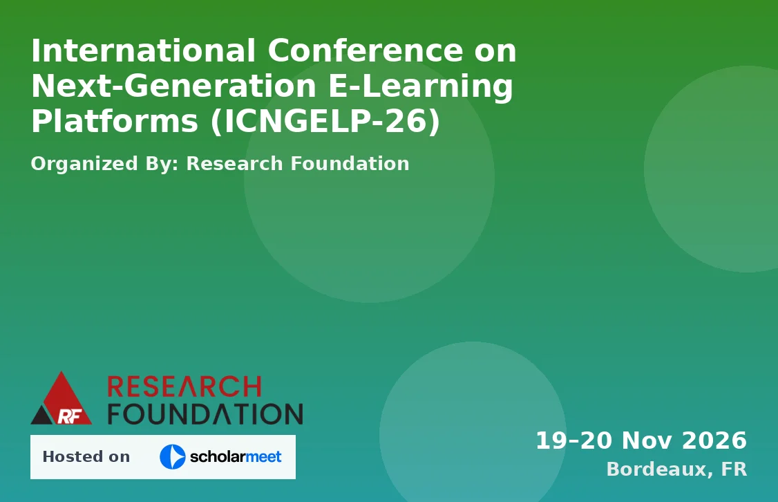 International Conference on Next-Generation E-Learning Platforms (ICNGELP-26)