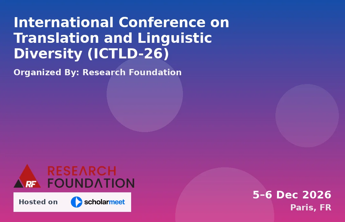 International Conference on Translation and Linguistic Diversity (ICTLD-26)