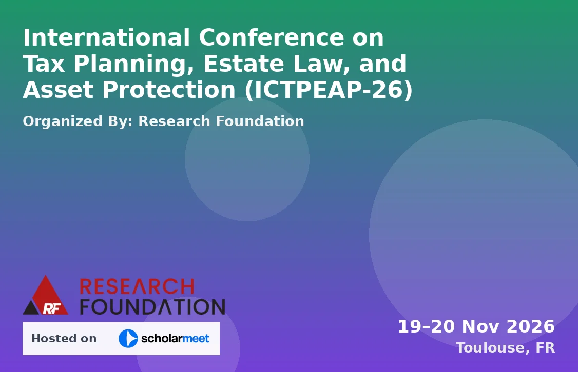 International Conference on Tax Planning, Estate Law, and Asset Protection (ICTPEAP-26)