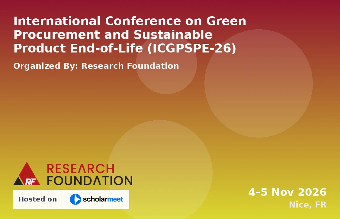 International Conference on Green Procurement and Sustainable Product End-of-Life (ICGPSPE-26)