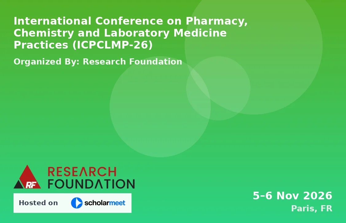 International Conference on Pharmacy, Chemistry and Laboratory Medicine Practices (ICPCLMP-26)