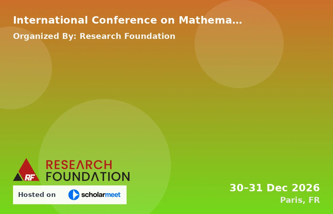 International Conference on Mathematical Modeling of Environmental Pollution and Remediation (ICMMEPR-26)