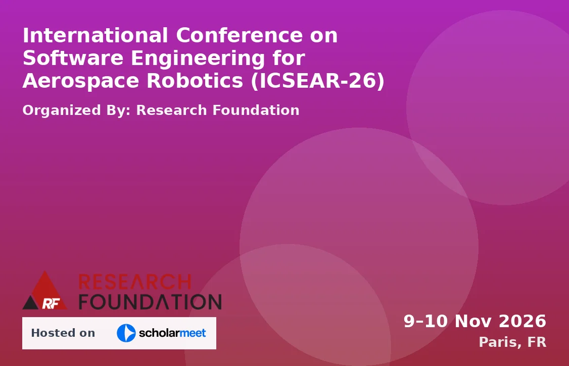 International Conference on Software Engineering for Aerospace Robotics (ICSEAR-26)