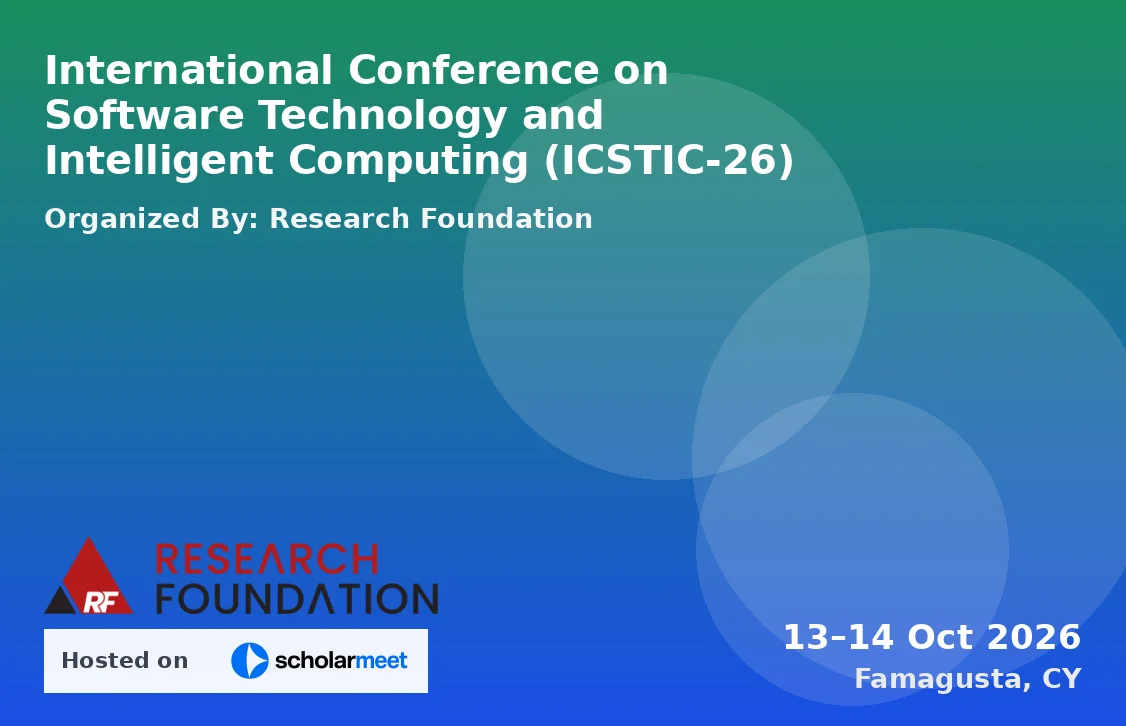 International Conference on Software Technology and Intelligent Computing (ICSTIC-26)