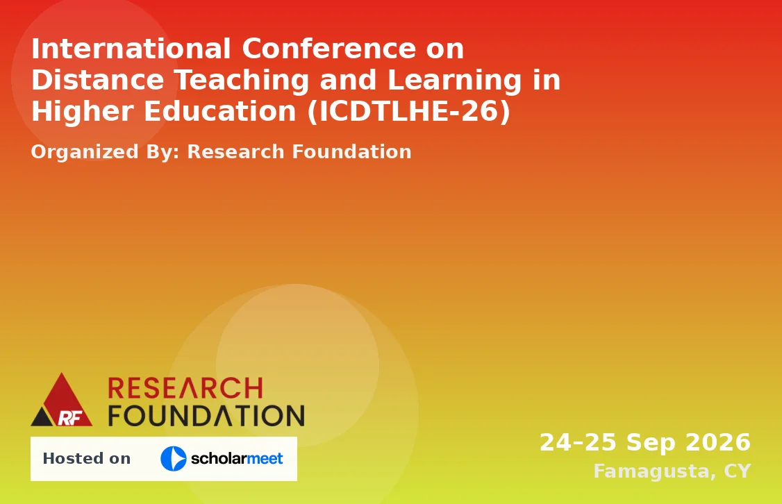 International Conference on Distance Teaching and Learning in Higher Education (ICDTLHE-26)