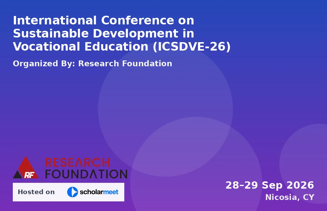 International Conference on Sustainable Development in Vocational Education (ICSDVE-26)