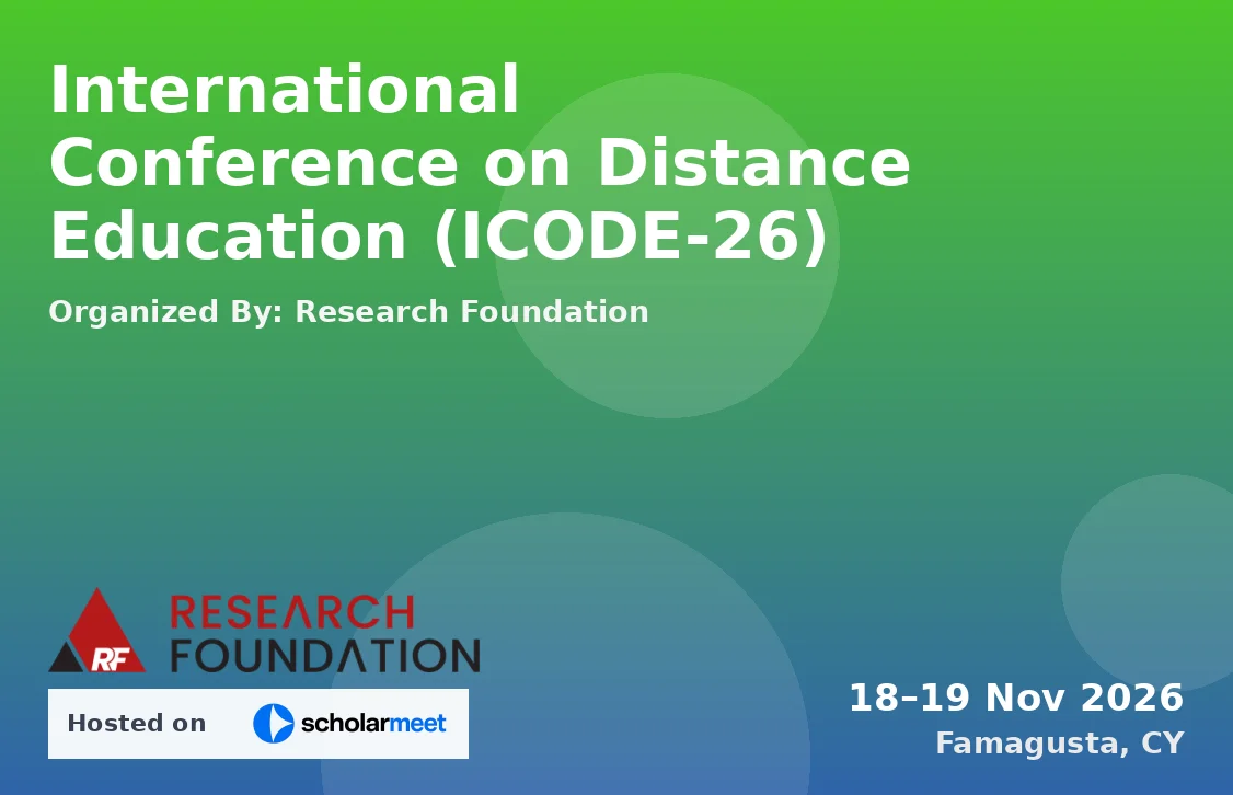 International Conference on Distance Education (ICODE-26)