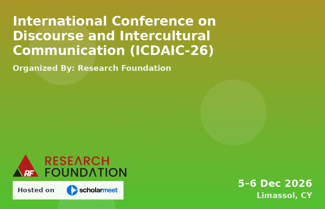 International Conference on Discourse and Intercultural Communication (ICDAIC-26)