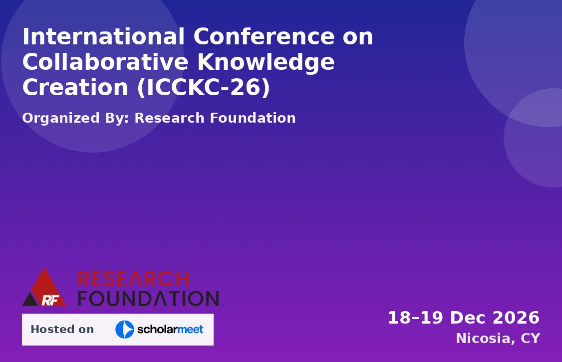 International Conference on Collaborative Knowledge Creation (ICCKC-26)