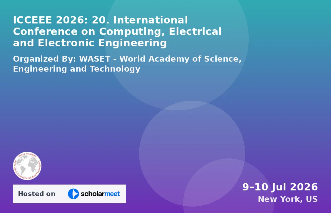 ICCEEE 2026: 20. International Conference on Computing, Electrical and Electronic Engineering