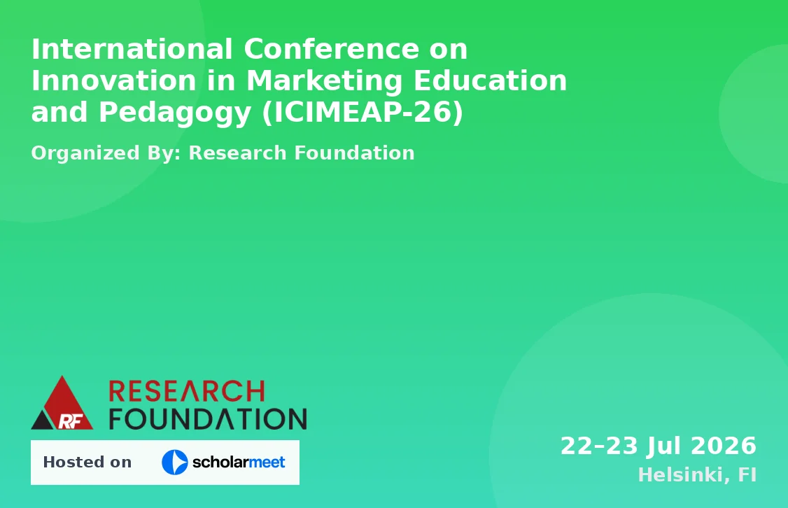 International Conference on Innovation in Marketing Education and Pedagogy (ICIMEAP-26)