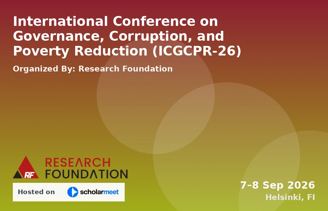 International Conference on Governance, Corruption, and Poverty Reduction (ICGCPR-26)