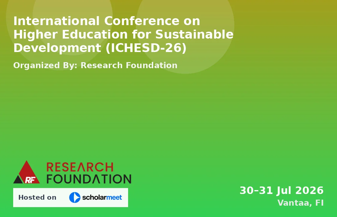 International Conference on Higher Education for Sustainable Development (ICHESD-26)