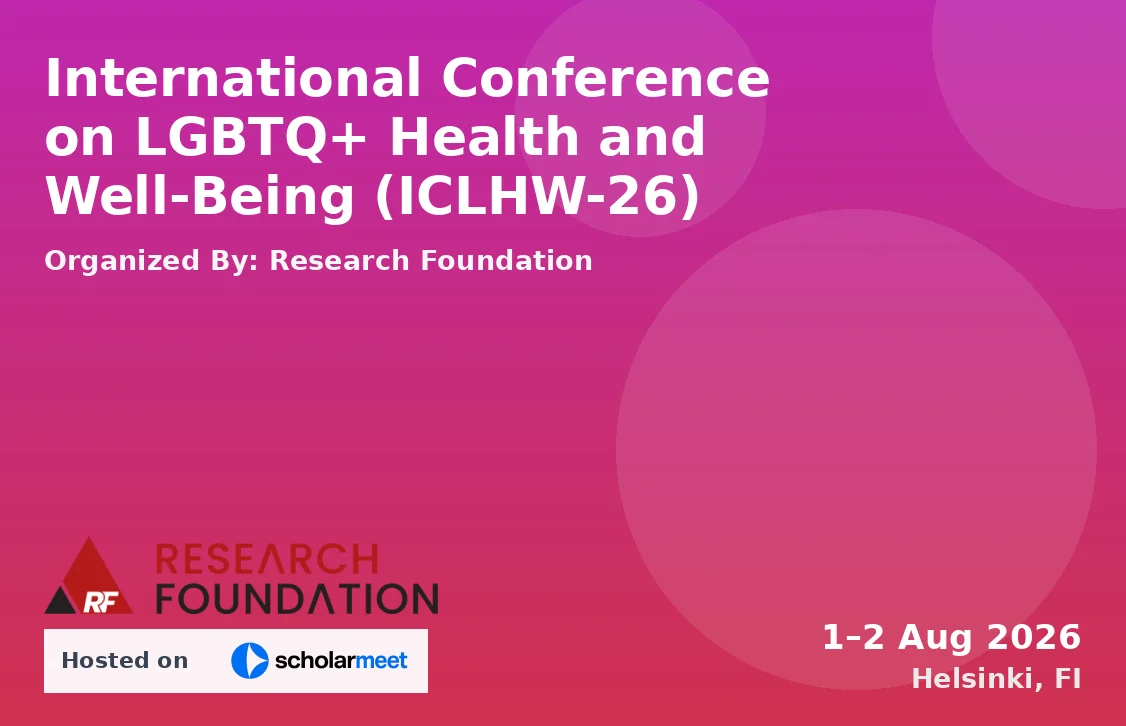 International Conference on LGBTQ+ Health and Well-Being (ICLHW-26)
