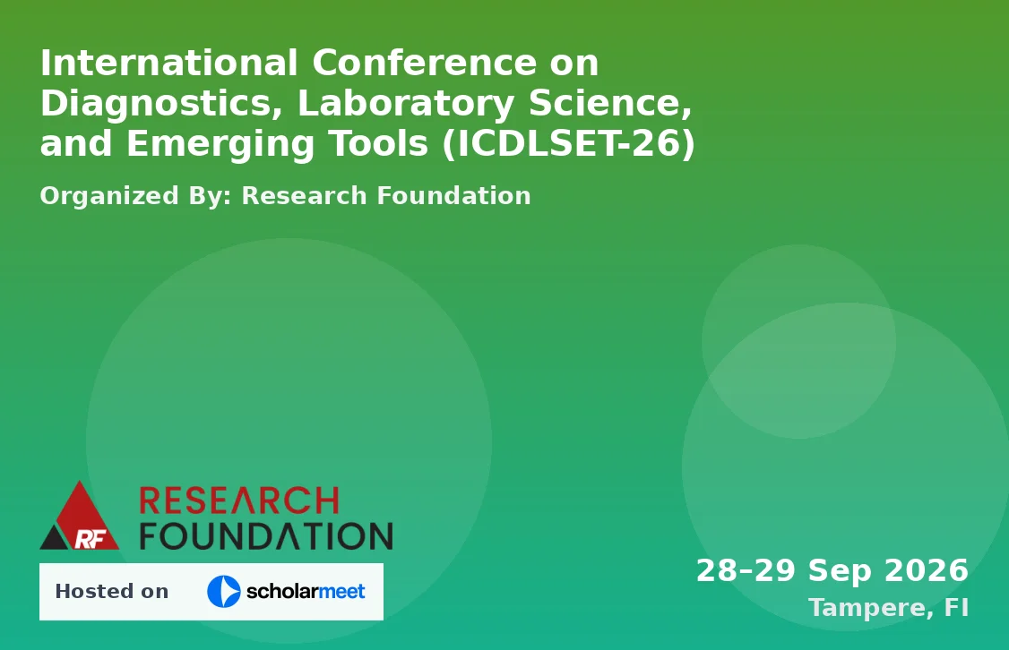 International Conference on Diagnostics, Laboratory Science, and Emerging Tools (ICDLSET-26)